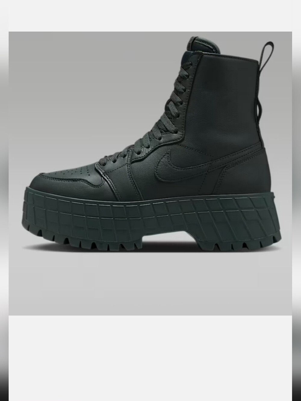 Nike Air Jordan 1 Brooklyn Deepest dark green women's Boots size 10.5 brand new